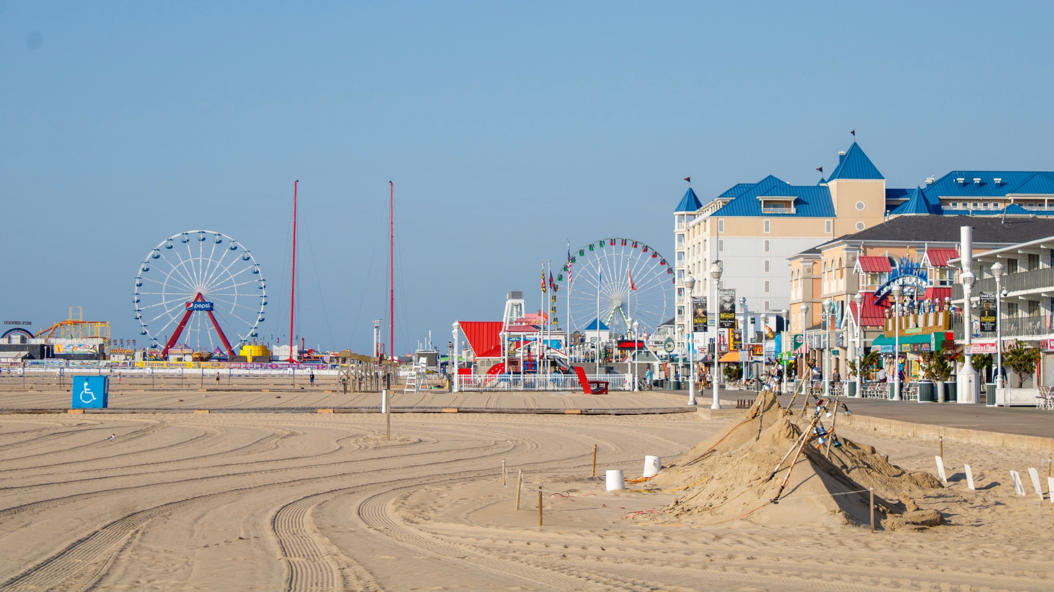 Ocean City, Maryland Boardwalk and beach
